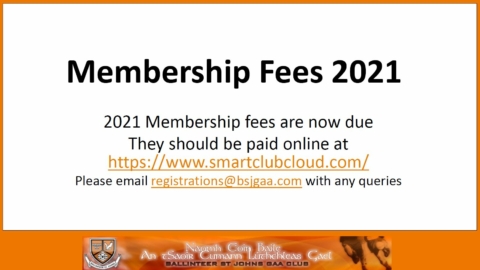 Membership Renewals – now due