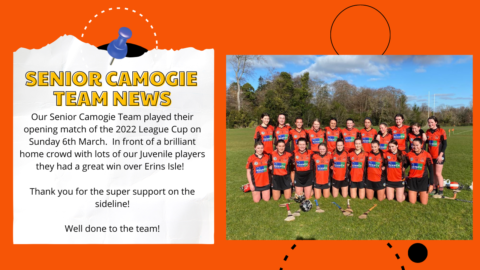 Senior Camogie start 2022 with an impressive win over Erins Isle