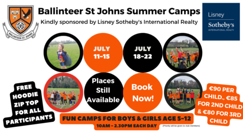 Places still available on our Summer Camps!