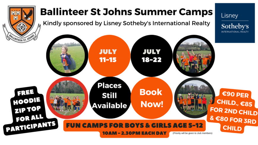 Places still available on our Summer Camps!