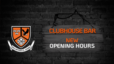 New Clubhouse Bar opening hours