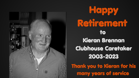 Happy Retirement to Kieran Brennan