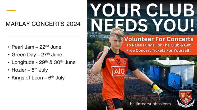 Volunteers Needed – Marlay Concerts